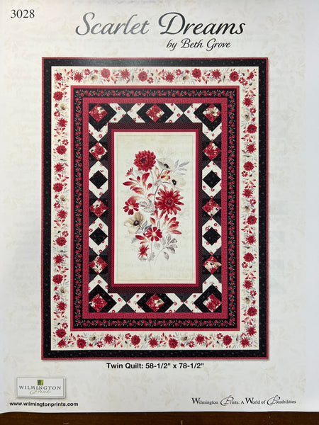 Scarlet Dreams Twin Quilt Kit - The Quilting Gnome