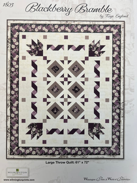 BlackBerry Bramble Large Throw Quilt - The Quilting Gnome
