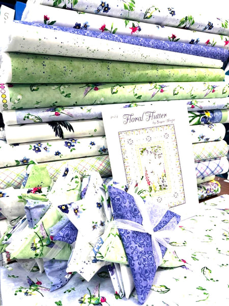 Floral Flutter Lap Quilt Kit - The Quilting Gnome