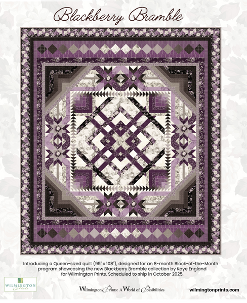 Blackberry Bramble Queen Quilt Kit - The Quilting Gnome