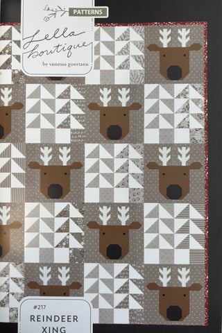 Reindeer Xing Queen Quilt Kit