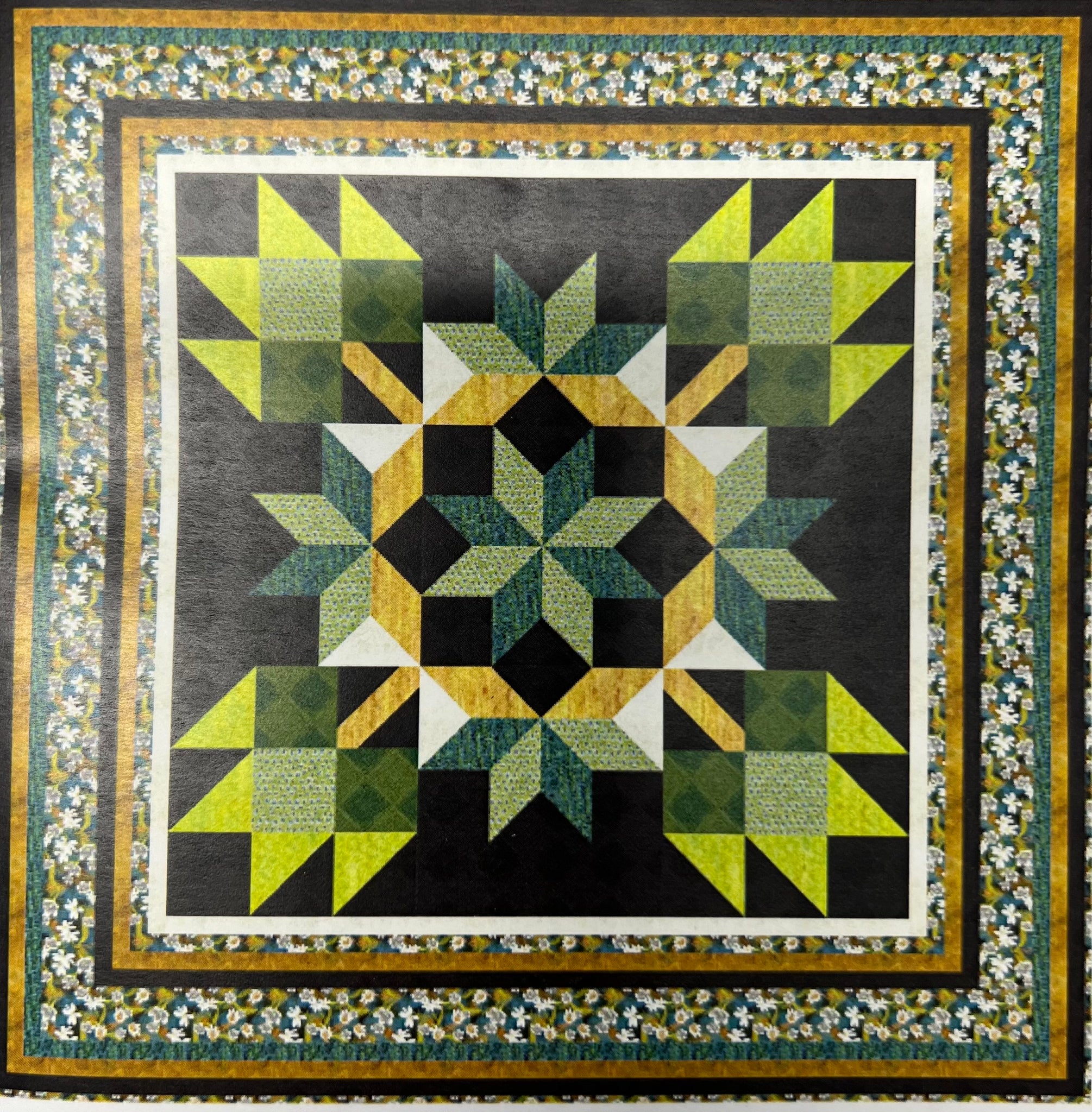 Maple leaf Medallion Lap Quilt Kit - The Quilting Gnome