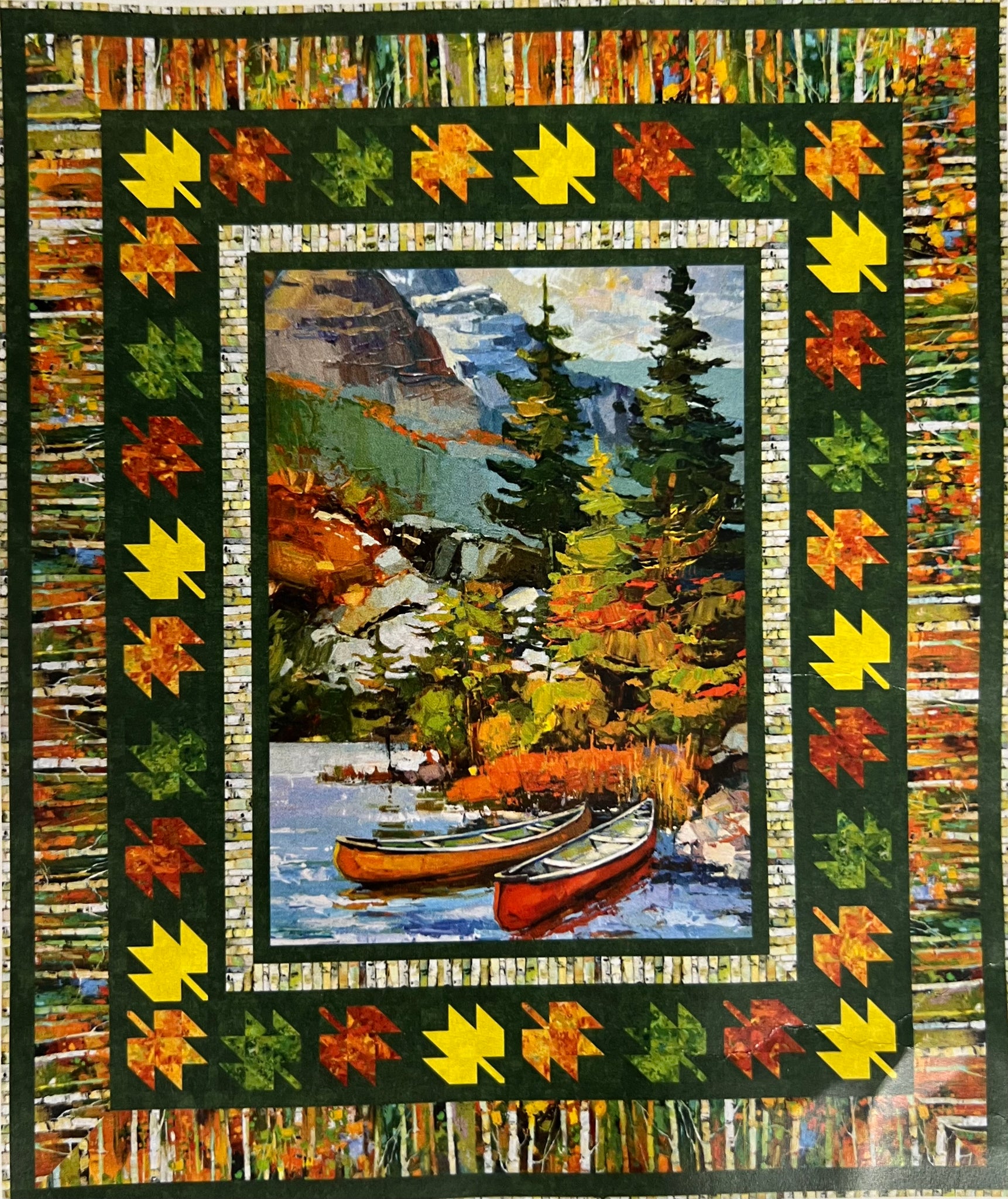 Shades of Autumn Lap Quilt Kit - The Quilting Gnome
