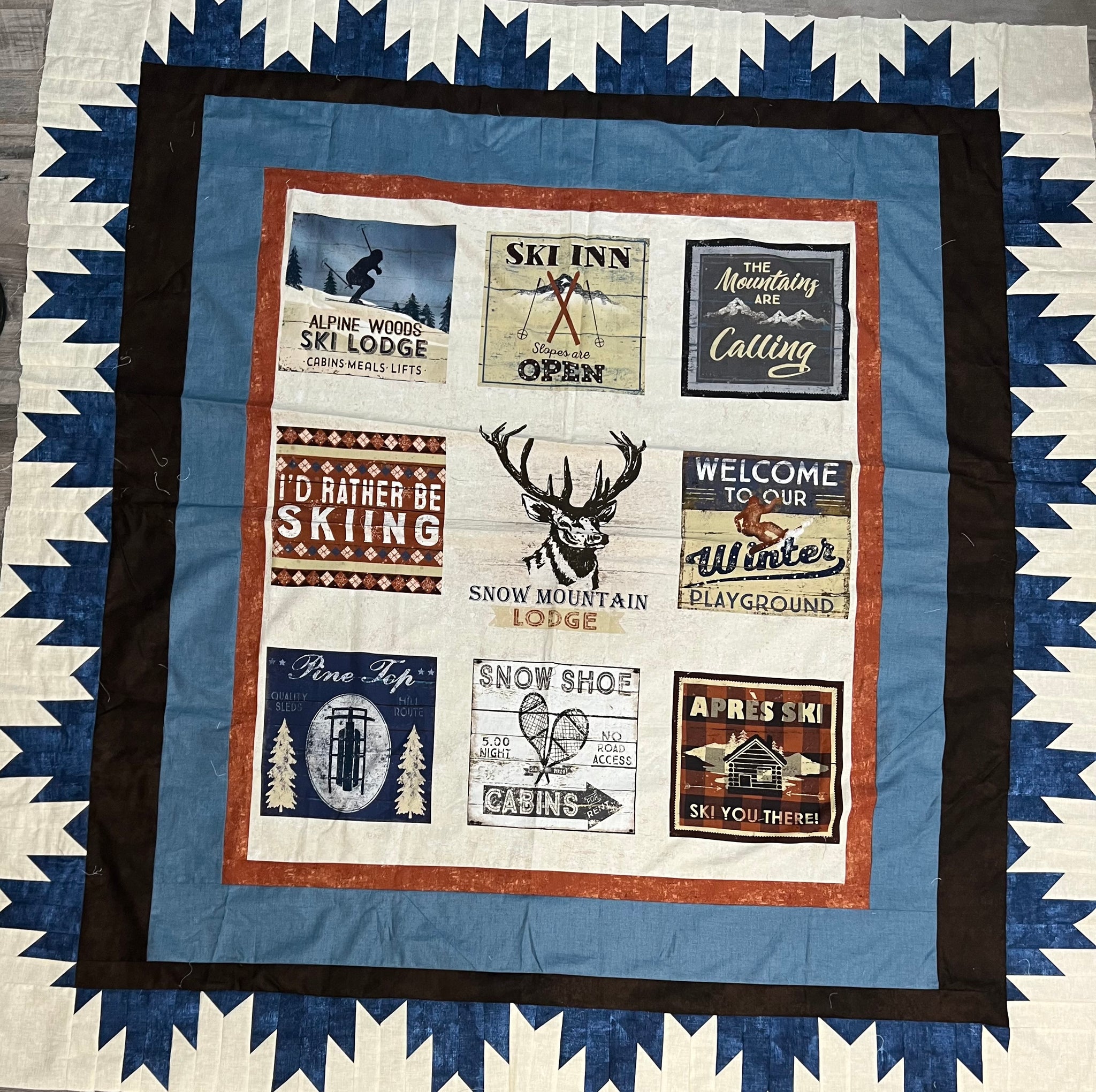 Snow Mountain Lap Quilt Kit