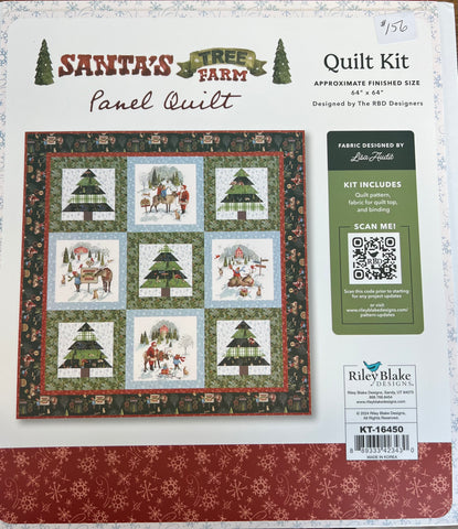 Santa’s Tree Farm Panel Quilt Kit