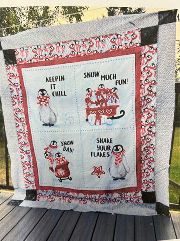 Penguin Party Lap Quilt Kit
