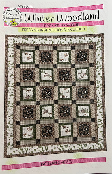 Winter Woodland Throw Quilt Kit - The Quilting Gnome