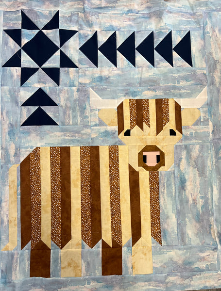 Cattle Call Highland Cow Quilt Kit