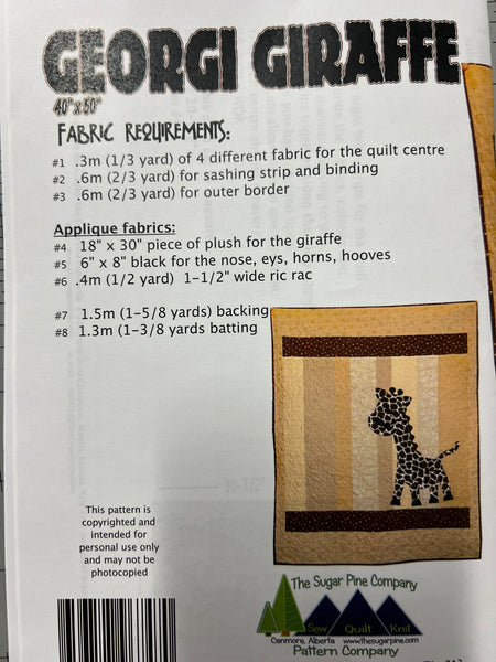 Georgi Giraffe Pattern
