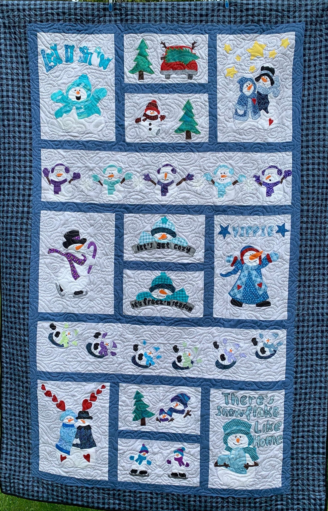 Block of the Month 2024 Snow Friendly The Quilting Gnome
