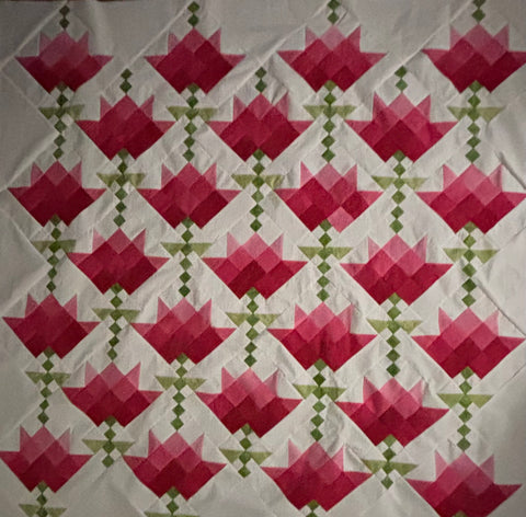 Ombré Fabric Bouquet Lap Quilt Kit - The Quilting Gnome