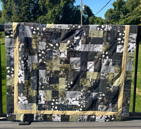 Snowy Day Lap Quilt Kit - The Quilting Gnome