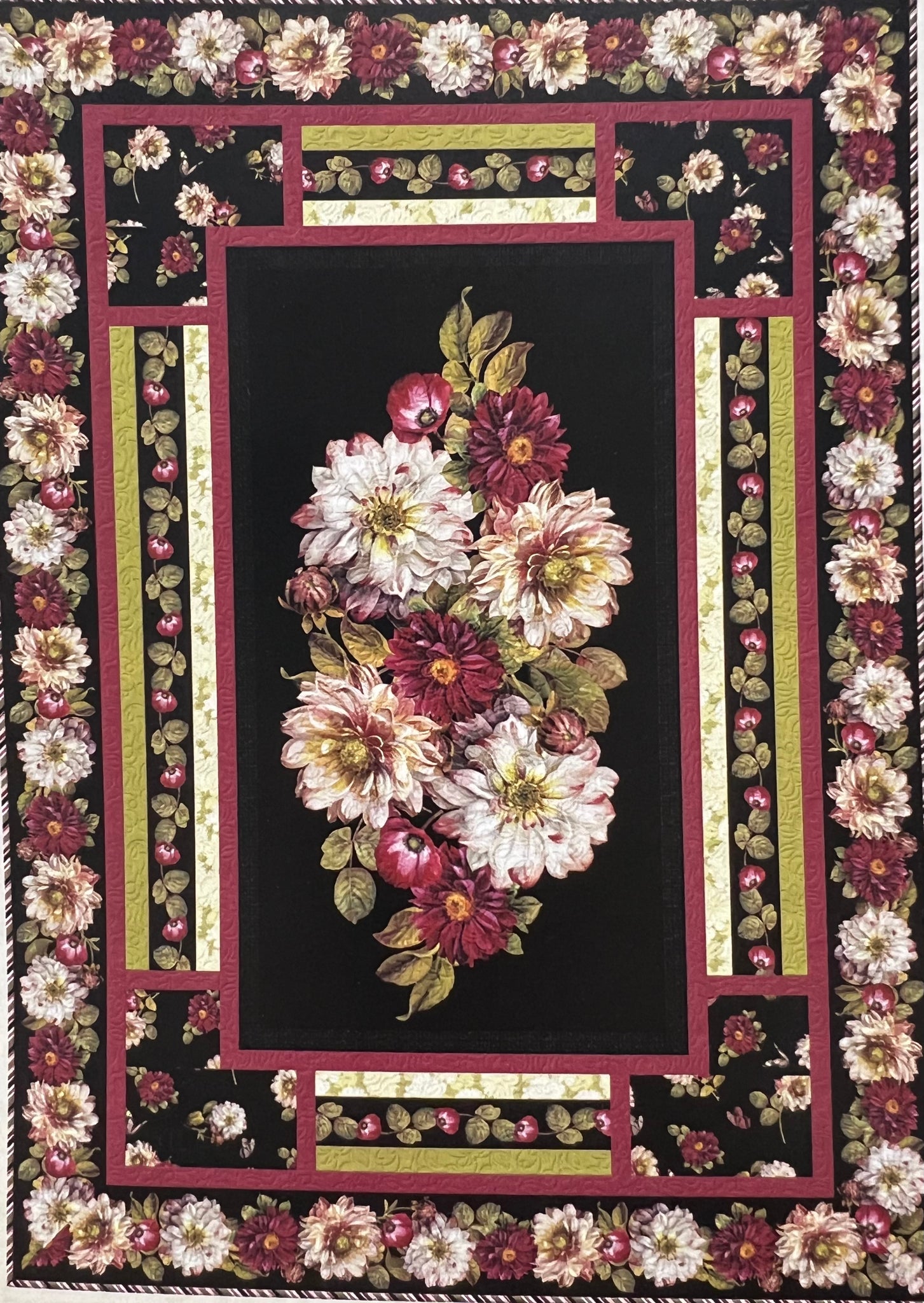 Rosewood Lane Lap Quilt Kit - The Quilting Gnome