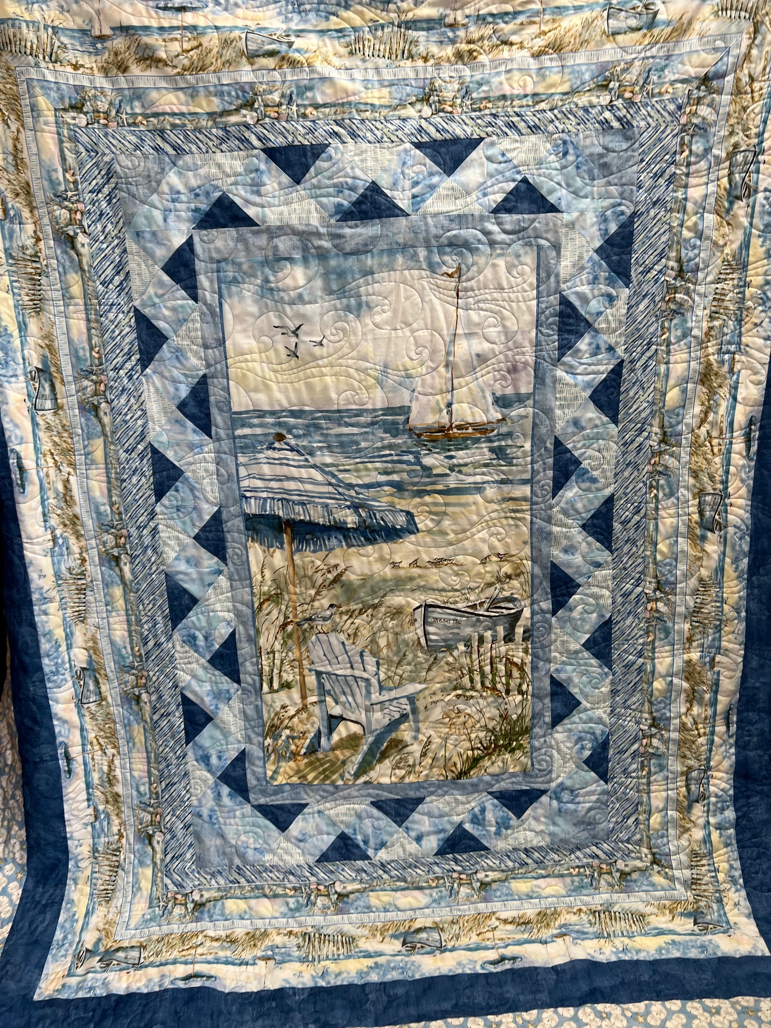 Coastal  Sanctuary Lap Quilt Kit