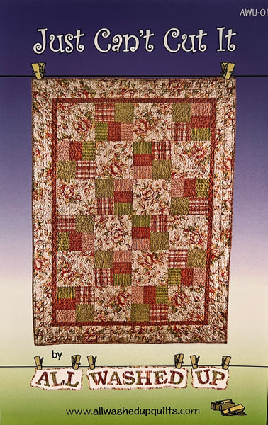 Just Can't Cut It Pattern - The Quilting Gnome