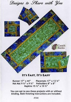 Table Runner and Placemats - The Quilting Gnome